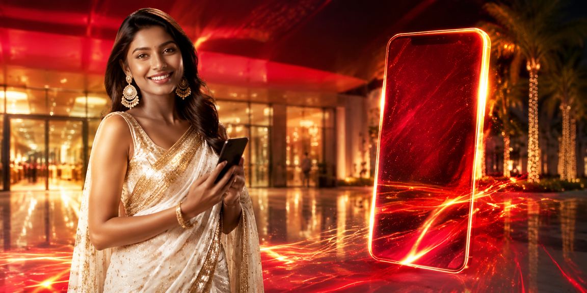 Mobile casino app interface on Android device